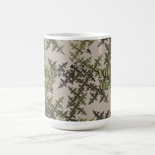 Mug Camouflage fractal - Été (Centre)