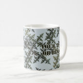 Mug Camouflage fractal - Hiver (Devant droit)