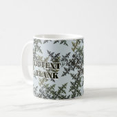 Mug Camouflage fractal - Hiver (Devant gauche)