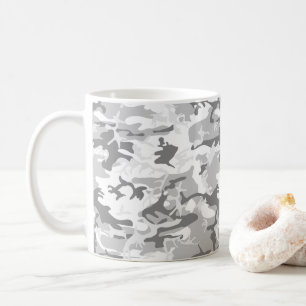 Mug Camouflage gris neige d'hiver, Militaire, Armée