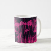 Mug Camouflage hexagonal, texture militaire arrière - (Devant droit)