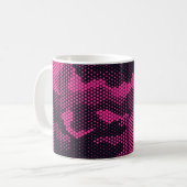 Mug Camouflage hexagonal, texture militaire arrière - (Devant gauche)