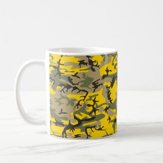 Mug Camouflage jaune et vert, Militaire, Armée (Gauche)