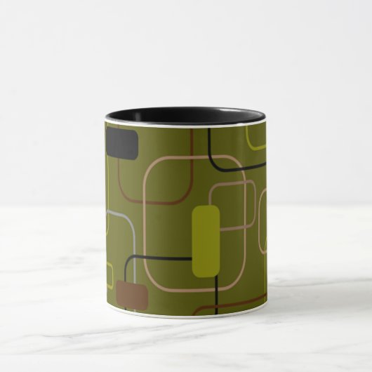 Mug Camouflage moderne du milieu du siècle (Centre)