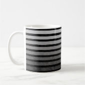 Mug Camouflage Noir Et Gris Tailles De Ligne Texturées (Gauche)