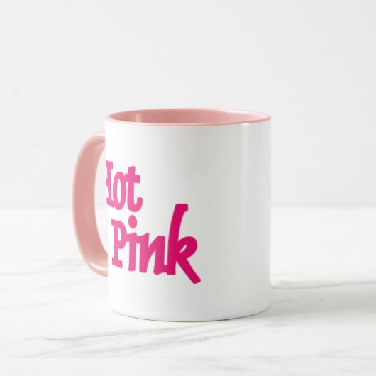 Mug Camouflage rose chaud (Devant gauche)