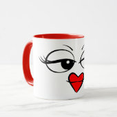 Mug Camouflage rouge lovergirl (Devant gauche)