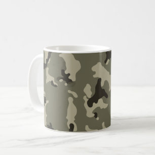 Mug Camouflage Vert Atténué Café de Tous les Jours Sty