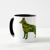 Mug Camouflage vert de l'armée allemande Shepard (Devant gauche)