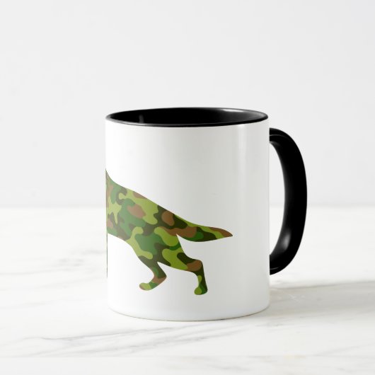 Mug Camouflage vert de l'armée allemande Shepard (Devant droit)