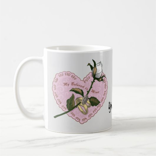 Mug Camouflure de Rose de mine bien-aimée (Gauche)