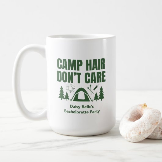 Mug Camp Cheveux Au Hasard Enterrement de Vie de Jeune (Avec donut)