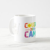 Mug Camp Cousin 2025 Camping Campfire Vacances d'été (Devant gauche)