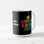 Mug Camp Cousin 2025 Camping de vacances d'été (Devant droit)