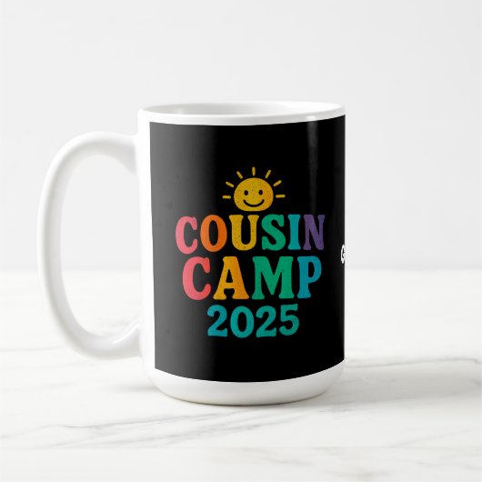 Mug Camp Cousin 2025 Camping de vacances d'été (Gauche)