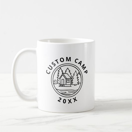 Mug Camp de jeunes d'été cabine sur l'île (Gauche)