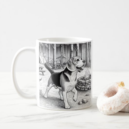 Mug Camp Ground Beagel (Avec donut)