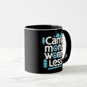 Mug Camp More Worry Less, camp d'été (Devant droit)