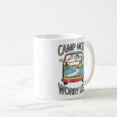 Mug Camp Plus Inquiète Moins Amusant Camping (Devant droit)