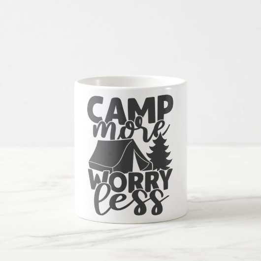 Mug Camp Plus Inquiète Moins Drôle Dire Campeurs De Te (Centre)