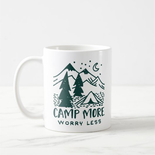 Mug Camp Plus, S'Inquiéter Moins (Gauche)