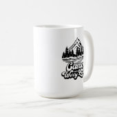 Mug Camp Plus S'Inquiéter Moins (Devant droit)