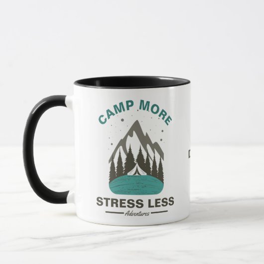 Mug Camp Plus Stress Moins Monogramme (Gauche)