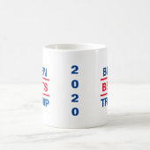 Mug Campagne "Biden bat Trump" pour un café en poudre (Centre)