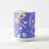 Mug Campagne de prairie imprimé bleu (Centre)