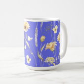 Mug Campagne de prairie imprimé bleu (Devant droit)