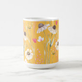 Mug Campagne de prairie imprimé jaune (Centre)