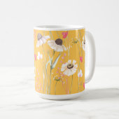 Mug Campagne de prairie imprimé jaune (Devant droit)