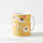 Mug Campagne de prairie imprimé jaune (Devant droit)