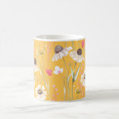 Mug Campagne de prairie imprimé jaune (Centre)