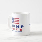 Mug Campagne électorale 2016 de penny de Donald Trump (Devant gauche)