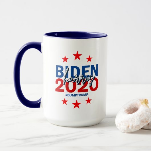 Mug Campagne électorale Biden Harris 2020 2-Tone (Avec donut)