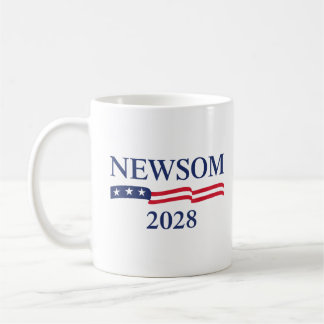Mug Campagne électorale Gavin Newsom 2028 Drapeau amér