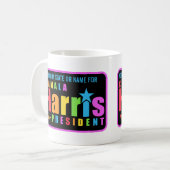 Mug Campagne politique chic Kamala Harris Pride 2024 (Devant gauche)