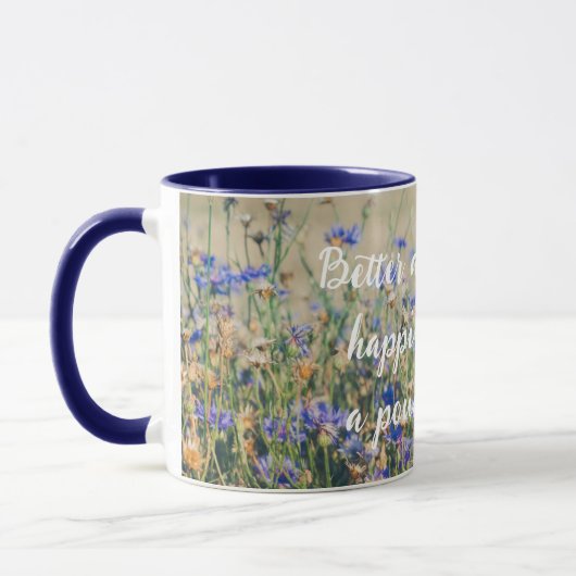 Mug Campagne rustique Champ de Cornflower (Gauche)
