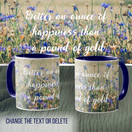 Mug Campagne rustique Champ de Cornflower