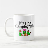 Mug Campant mes premières vacances en camping (Gauche)