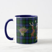 Mug Campbell Clan Badge & Tartan Highland (Gauche)