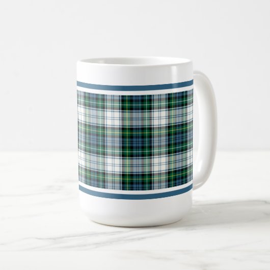 Mug Campbell Clan robe Tartan Green Scottish Plaid (Devant droit)