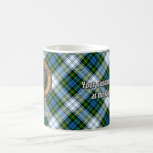 Mug Campbell Crest au-dessus de Tartan (Centre)