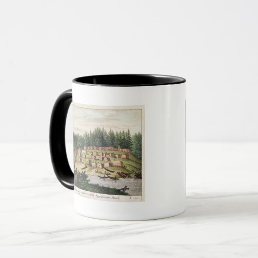 Mug Campement indien sur l'île de Quadra (Devant gauche)