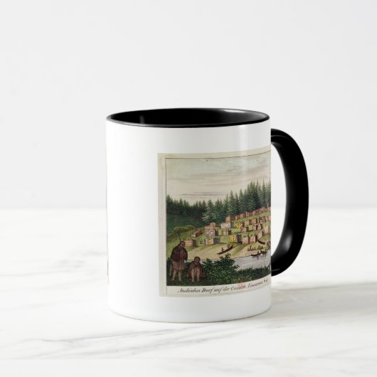 Mug Campement indien sur l'île de Quadra (Devant droit)