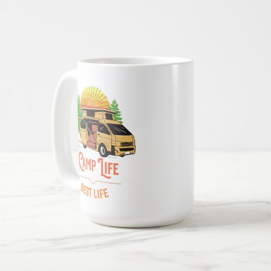 Mug Camper Best Life sur mesure (Devant gauche)