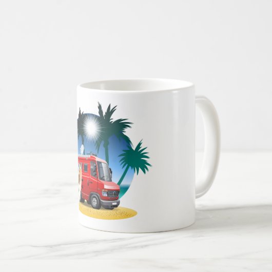 Mug Camper de dessin (Devant droit)