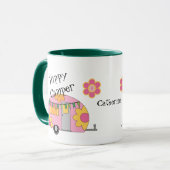 Mug Camper Hippy Cute Personnalisé (Devant gauche)