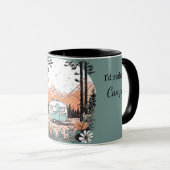 Mug Camper In the Mountains Ajouter Nom et texte Cadea (Devant droit)